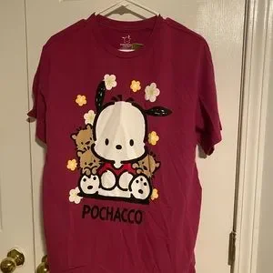 ★WAIKEI★ Pochaco with star short sleeve t-shirt red YKBE05 Waikei x POCHACCO] 25SS Pochaccco With Star Half Sleeve T